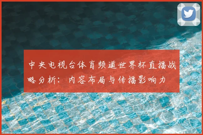 中央电视台体育频道世界杯直播战略分析:内容布局与传播影响力